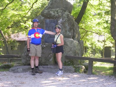 Terry and Dennis at Dobogoko Mountain Summit.